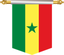 The Flag of Senegal Hanging Banner III