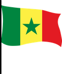 The Flag of Senegal Pole Flag III