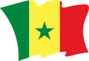 The Flag of Senegal Wavy II