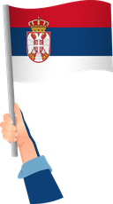 The Flag of Serbia Handheld