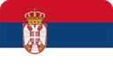 The Flag of Serbia Rounded Rectangle