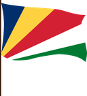 The Flag of Seychelles Pole Flag III