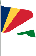 The Flag of Seychelles Pole Flag II