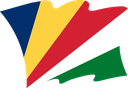 The Flag of Seychelles Wavy II