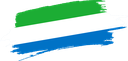 The Flag of Sierra Leone Brushed