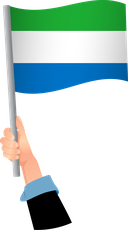 The Flag of Sierra Leone Handheld
