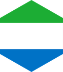 The Flag of Sierra Leone Hexagon II