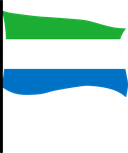 The Flag of Sierra Leone Pole Flag III