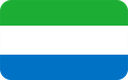 The Flag of Sierra Leone Rounded Rectangle