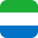 The Flag of Sierra Leone Rounded Square