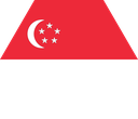 The Flag of Singapore Hexagon I