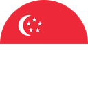 The Flag of Singapore Round