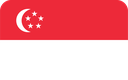 The Flag of Singapore Rounded Rectangle