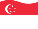 The Flag of Singapore Wavy I