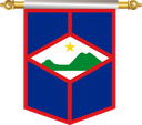 The Flag of Sint Eustatius Hanging Banner III