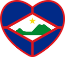 The Flag of Sint Eustatius Heart