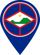 The Flag of Sint Eustatius Map Pin