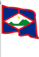 The Flag of Sint Eustatius Pole Flag II