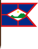 The Flag of Sint Eustatius V Cut
