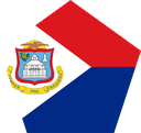 The Flag of Sint Maarten Pentagon