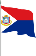 The Flag of Sint Maarten Pole Flag II