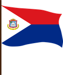 The Flag of Sint Maarten Pole Flag III