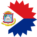 The Flag of Sint Maarten Star Burst