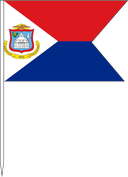 The Flag of Sint Maarten V Cut