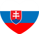 The Flag of Slovakia Heart
