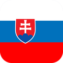 The Flag of Slovakia Rounded Square