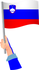 The Flag of Slovenia Handheld
