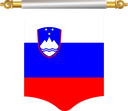 The Flag of Slovenia Hanging Banner I