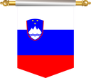 The Flag of Slovenia Hanging Banner III