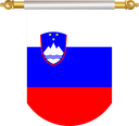 The Flag of Slovenia Hanging Banner II
