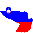 The Flag of Slovenia Map