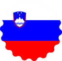 The Flag of Slovenia Scallop Circle