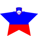 The Flag of Slovenia Star