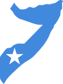 The Flag of Somalia Map