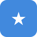 The Flag of Somalia Rounded Square