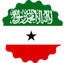 The Flag of Somaliland Scallop Circle
