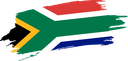 The Flag of South Africa Brushed
