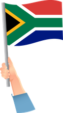 The Flag of South Africa Handheld