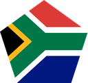 The Flag of South Africa Pentagon