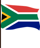 The Flag of South Africa Pole Flag III