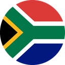 The Flag of South Africa Round
