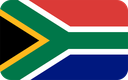 The Flag of South Africa Rounded Rectangle