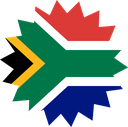 The Flag of South Africa Star Burst