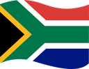 The Flag of South Africa Wavy I