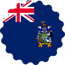 The Flag of South Georgia Scallop Circle