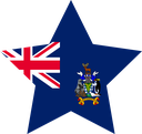 The Flag of South Georgia Star